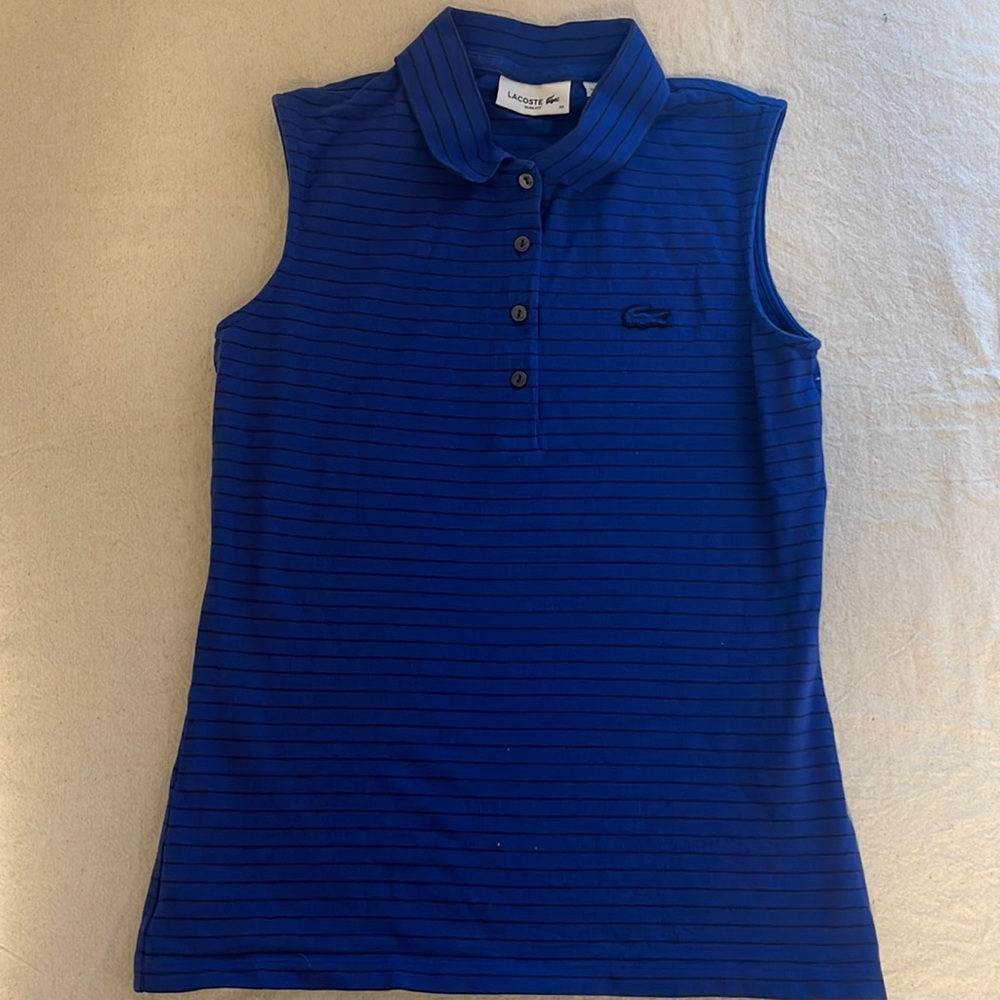 Lacoste Blue sleeveless blouse